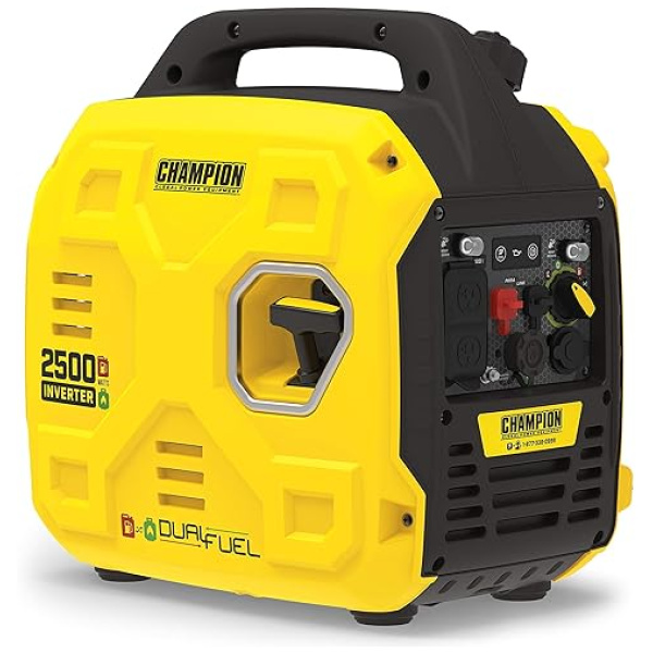 Champion Power Equipment 200961 2500-Watt Dual Fuel Portable Inverter Generator, Ultralight