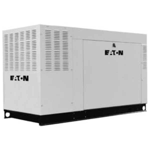 Eaton Liquid Cold Standby Generator 45KW 3P 208V 3600 RPM Steel Encl