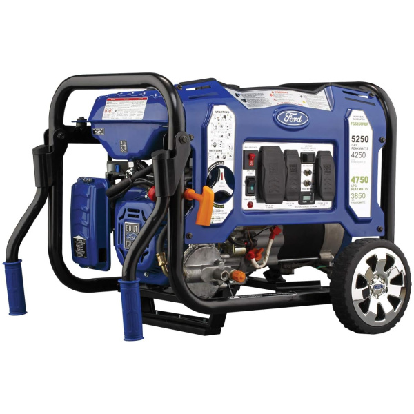 Ford 5,250W Dual Fuel Portable Generator with Switch & Go Technology and Remote Start, FG5250PBR