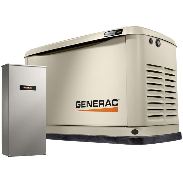 Generac 7172 10kW Air Cooled Guardian Series Home Standby Generator with 100-Amp Transfer Switch - Comprehensive Protection - Smart Controls -...