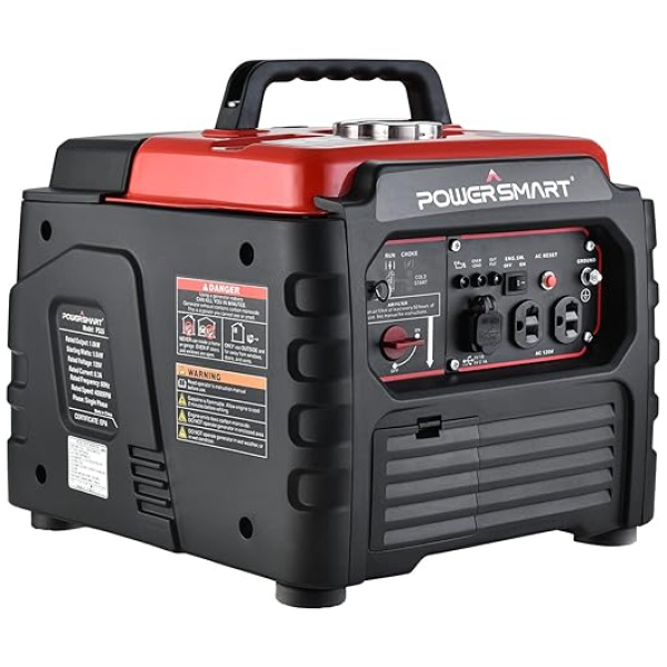 PowerSmart Portable Inverter Generator, 1500W Super Quiet 4-Stroke Engine, EPA & CARB Compliant, Lightweight for Tailgating and Camping