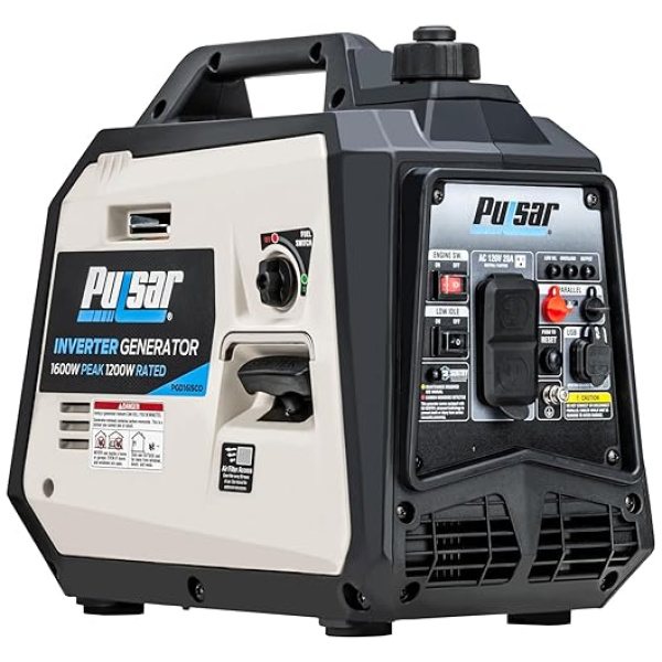 Pulsar PGD16ISCO Ultra Light Quiet 1600W Portable Gas Inverter Generator