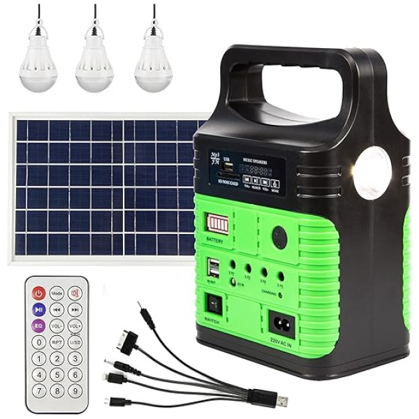 Solar Generator - Portable Power Station for Emergency Power Supply,Portable Generators for Home Use,Camping&Outdoor,Solar Powered Generator With...