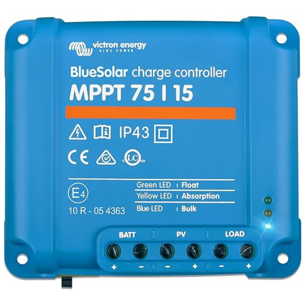 Victron Energy BlueSolar MPPT 75V 15 amp 12/24-Volt Solar Charge Controller