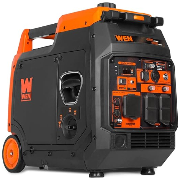 WEN 4800-Watt Portable Inverter Generator, Electric Start, RV-Ready, Quiet and Lightweight with Fuel Shut Off and CO Watchdog (56480iX)